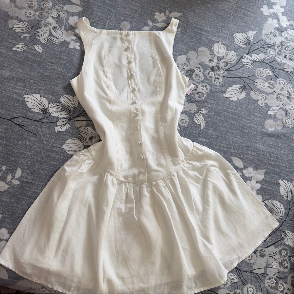 Wild Fable White linen dress